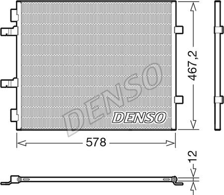 Denso DCN20042 - Конденсатор, кондиціонер autozip.com.ua