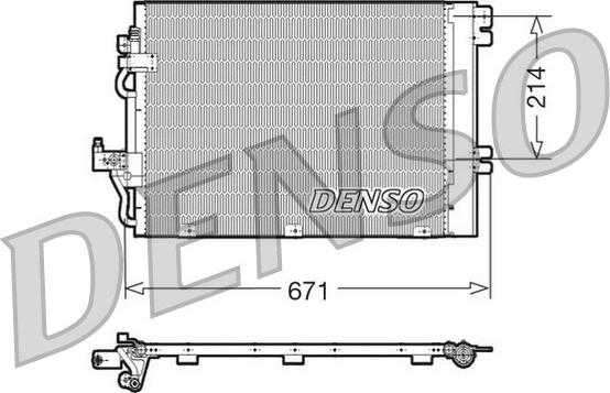 Denso DCN20009 - Конденсатор, кондиціонер autozip.com.ua