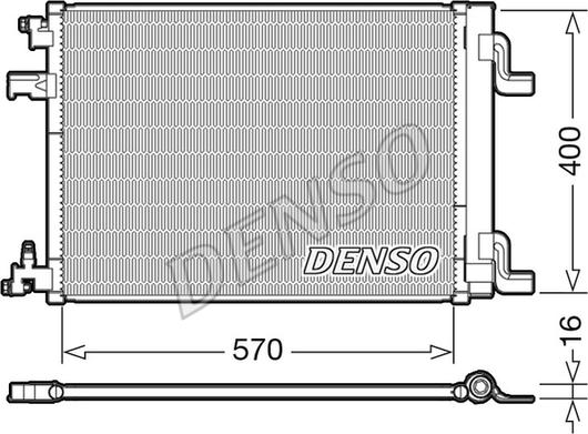 Denso DCN20001 - Конденсатор, кондиціонер autozip.com.ua