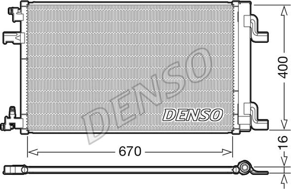 Denso DCN20002 - Конденсатор, кондиціонер autozip.com.ua