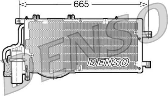 Denso DCN20016 - Конденсатор, кондиціонер autozip.com.ua