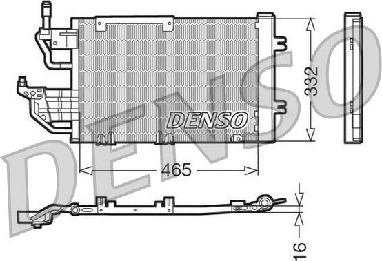 Denso DCN20013 - Конденсатор, кондиціонер autozip.com.ua