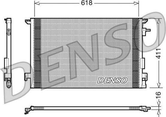 Denso DCN20031 - Конденсатор, кондиціонер autozip.com.ua