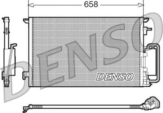Denso DCN20032 - Конденсатор, кондиціонер autozip.com.ua
