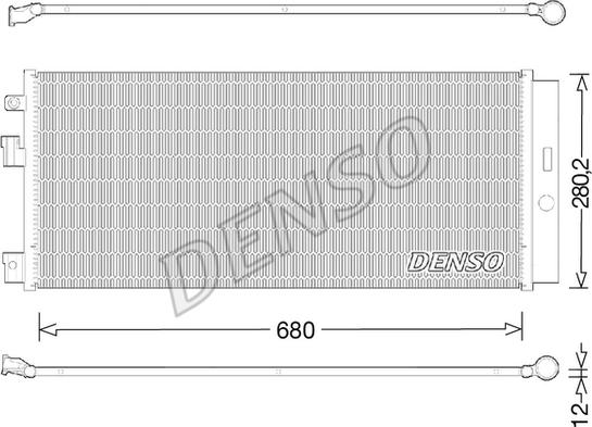 Denso DCN20023 - Конденсатор, кондиціонер autozip.com.ua