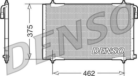 Denso DCN21006 - Конденсатор, кондиціонер autozip.com.ua