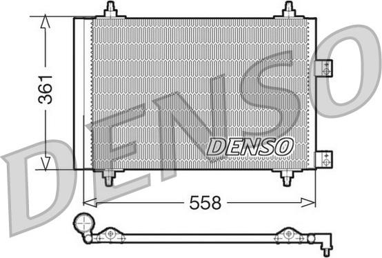 Denso DCN21016 - Конденсатор, кондиціонер autozip.com.ua