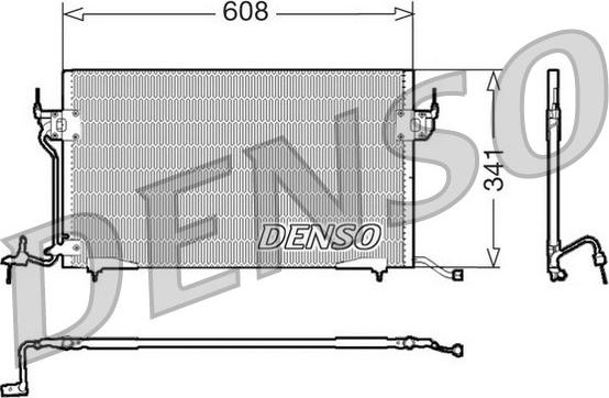 Denso DCN21010 - Конденсатор, кондиціонер autozip.com.ua