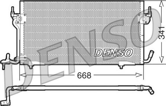 Denso DCN21011 - Конденсатор, кондиціонер autozip.com.ua
