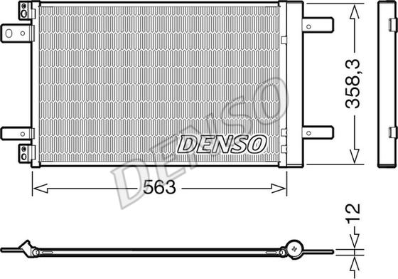 Denso DCN21032 - Конденсатор, кондиціонер autozip.com.ua