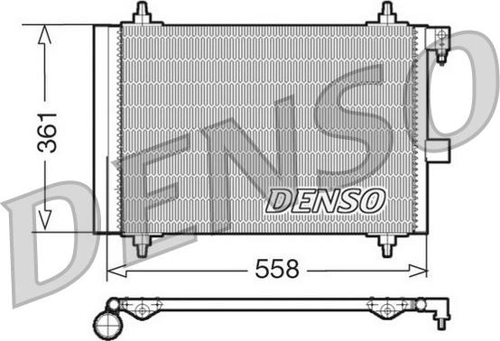 Denso DCN21025 - Конденсатор, кондиціонер autozip.com.ua