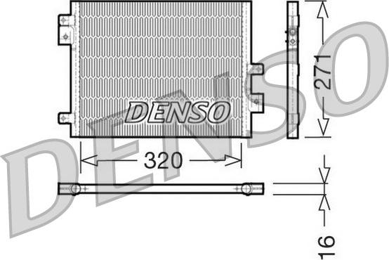 Denso DCN28002 - Конденсатор, кондиціонер autozip.com.ua