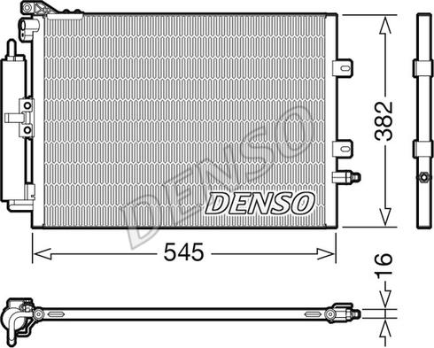 Denso DCN23040 - Конденсатор, кондиціонер autozip.com.ua