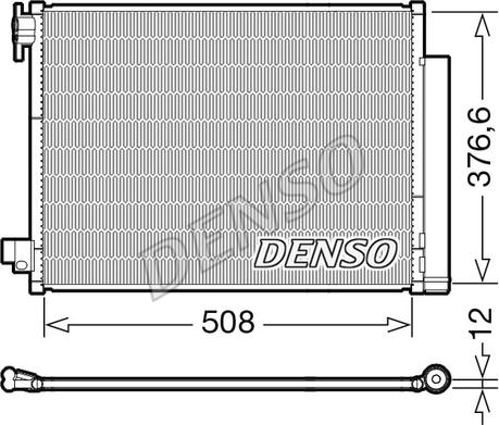 Denso DCN23052 - Конденсатор, кондиціонер autozip.com.ua