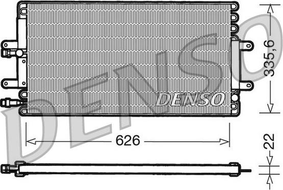 Denso DCN23001 - Конденсатор, кондиціонер autozip.com.ua
