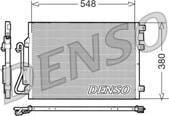 Denso DCN23008 - Конденсатор, кондиціонер autozip.com.ua