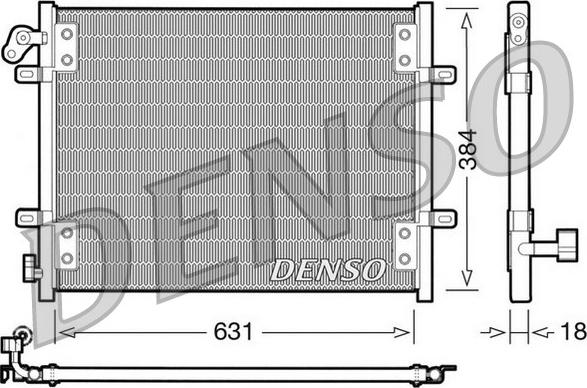 Denso DCN23002 - Конденсатор, кондиціонер autozip.com.ua