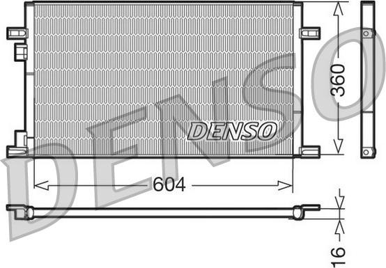 Denso DCN23019 - Конденсатор, кондиціонер autozip.com.ua