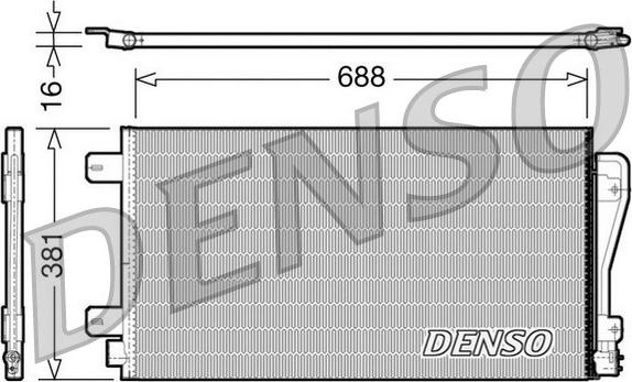 Denso DCN23014 - Конденсатор, кондиціонер autozip.com.ua