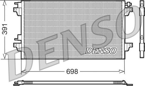 Denso DCN23015 - Конденсатор, кондиціонер autozip.com.ua