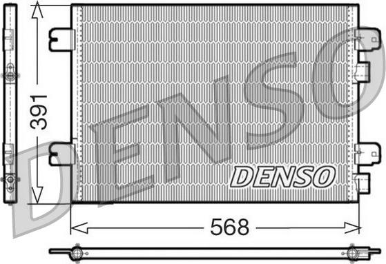 Denso DCN23011 - Конденсатор, кондиціонер autozip.com.ua