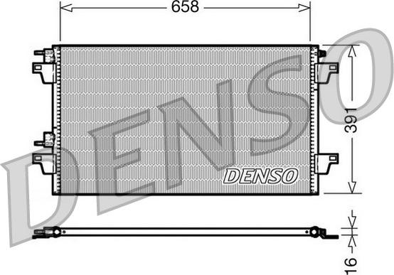 Denso DCN23018 - Конденсатор, кондиціонер autozip.com.ua