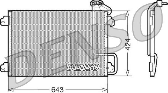 Denso DCN23013 - Конденсатор, кондиціонер autozip.com.ua