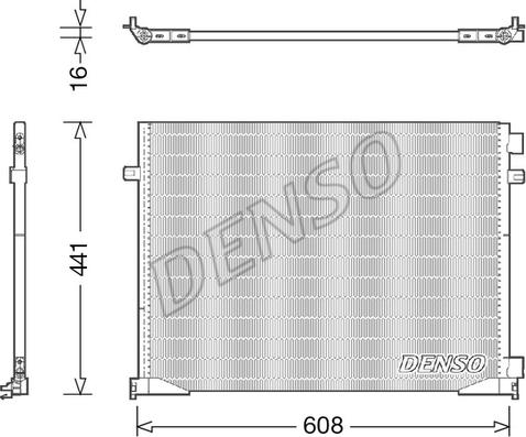 Denso DCN23035 - Конденсатор, кондиціонер autozip.com.ua