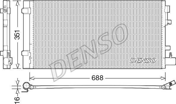 Denso DCN23031 - Конденсатор, кондиціонер autozip.com.ua