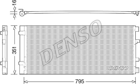 Denso DCN23037 - Конденсатор, кондиціонер autozip.com.ua