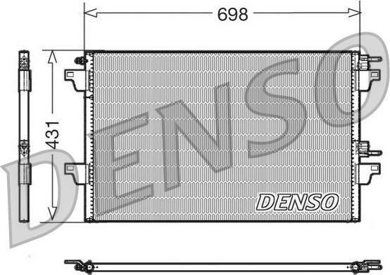 Denso DCN23022 - Конденсатор, кондиціонер autozip.com.ua