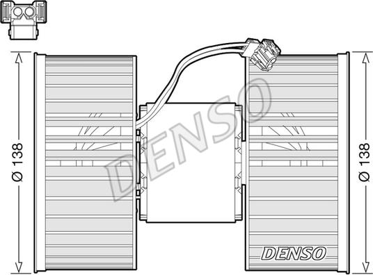 Denso DEA05006 - Вентилятор салону autozip.com.ua