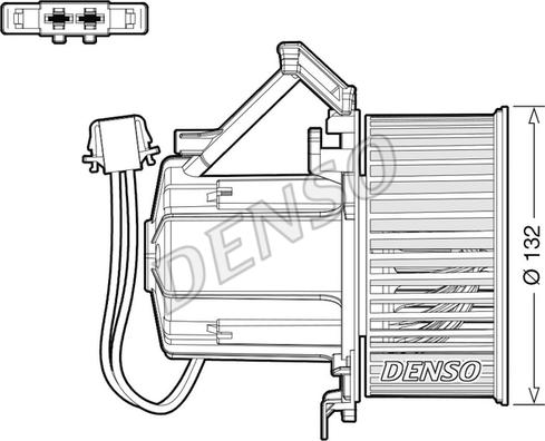 Denso DEA02009 - Вентилятор салону autozip.com.ua
