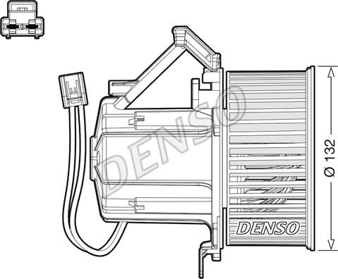 Denso DEA02008 - Вентилятор салону autozip.com.ua