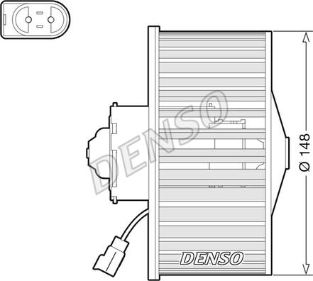 Denso DEA10054 - Вентилятор салону autozip.com.ua