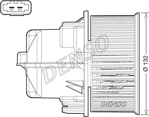 Denso DEA33002 - Вентилятор салону autozip.com.ua