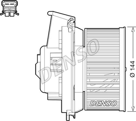 Denso DEA21013 - Вентилятор салону autozip.com.ua