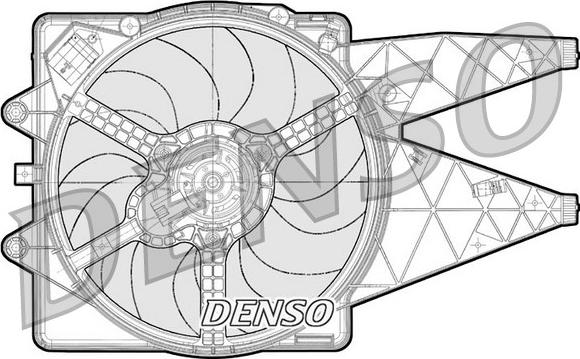 Denso DER09091 - Вентилятор, охолодження двигуна autozip.com.ua