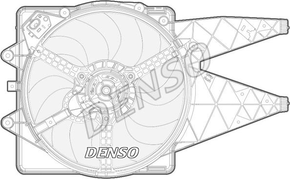 Denso DER09092 - Вентилятор, охолодження двигуна autozip.com.ua