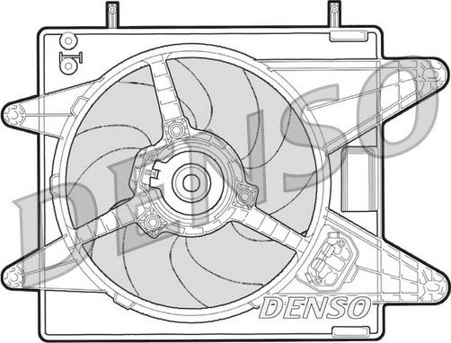 Denso DER09001 - Вентилятор, охолодження двигуна autozip.com.ua
