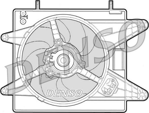 Denso DER09008 - Вентилятор, охолодження двигуна autozip.com.ua