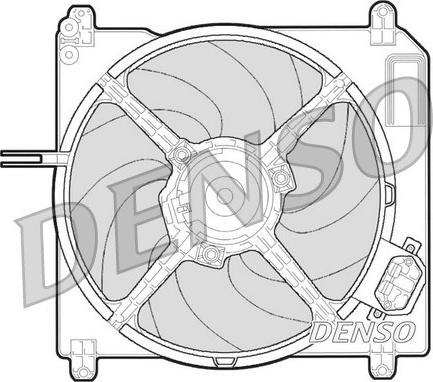 Denso DER09007 - Вентилятор, охолодження двигуна autozip.com.ua