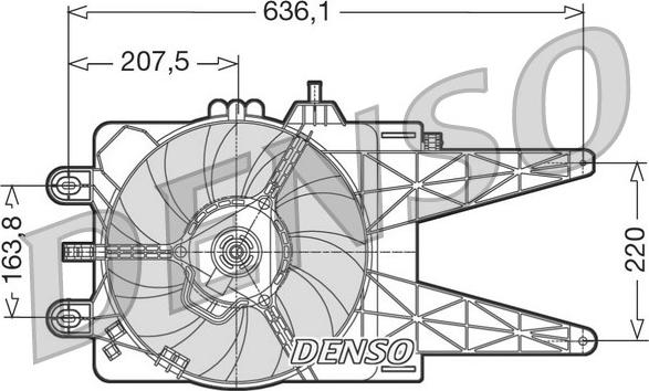 Denso DER09014 - Вентилятор, охолодження двигуна autozip.com.ua