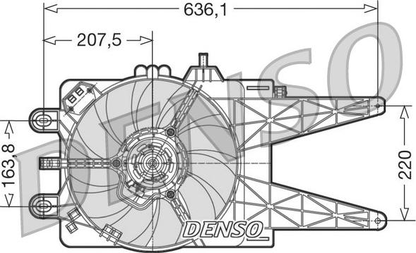 Denso DER09015 - Вентилятор, охолодження двигуна autozip.com.ua