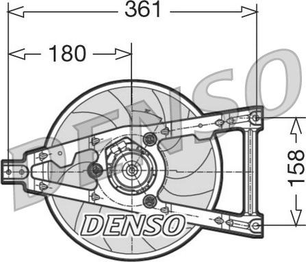 Denso DER09011 - Вентилятор, охолодження двигуна autozip.com.ua