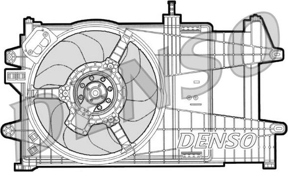 Denso DER09039 - Вентилятор, охолодження двигуна autozip.com.ua