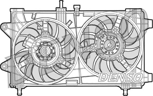 Denso DER09036 - Вентилятор, охолодження двигуна autozip.com.ua