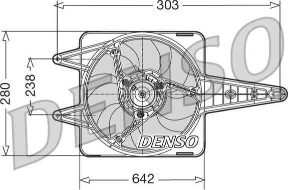 Denso DER09029 - Вентилятор, охолодження двигуна autozip.com.ua
