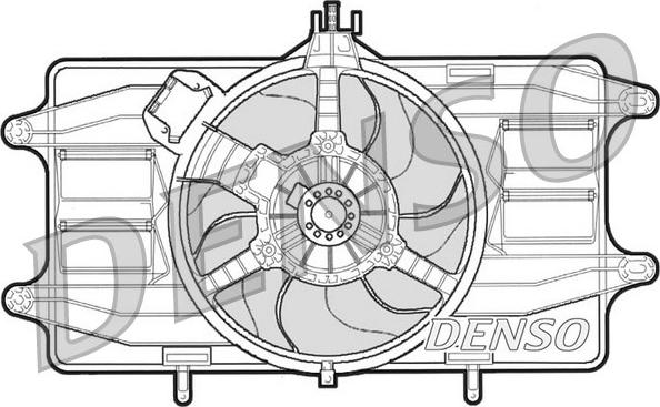 Denso DER09021 - Вентилятор, охолодження двигуна autozip.com.ua