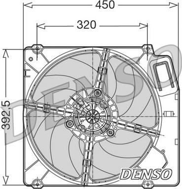 Denso DER09028 - Вентилятор, охолодження двигуна autozip.com.ua